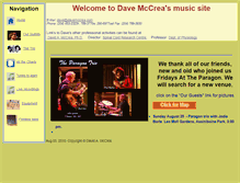 Tablet Screenshot of davemccrea.com